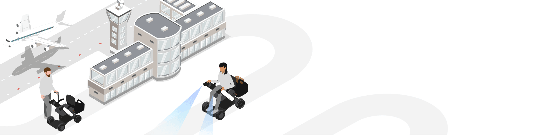 WHILL autonomous drive mobility service in operation