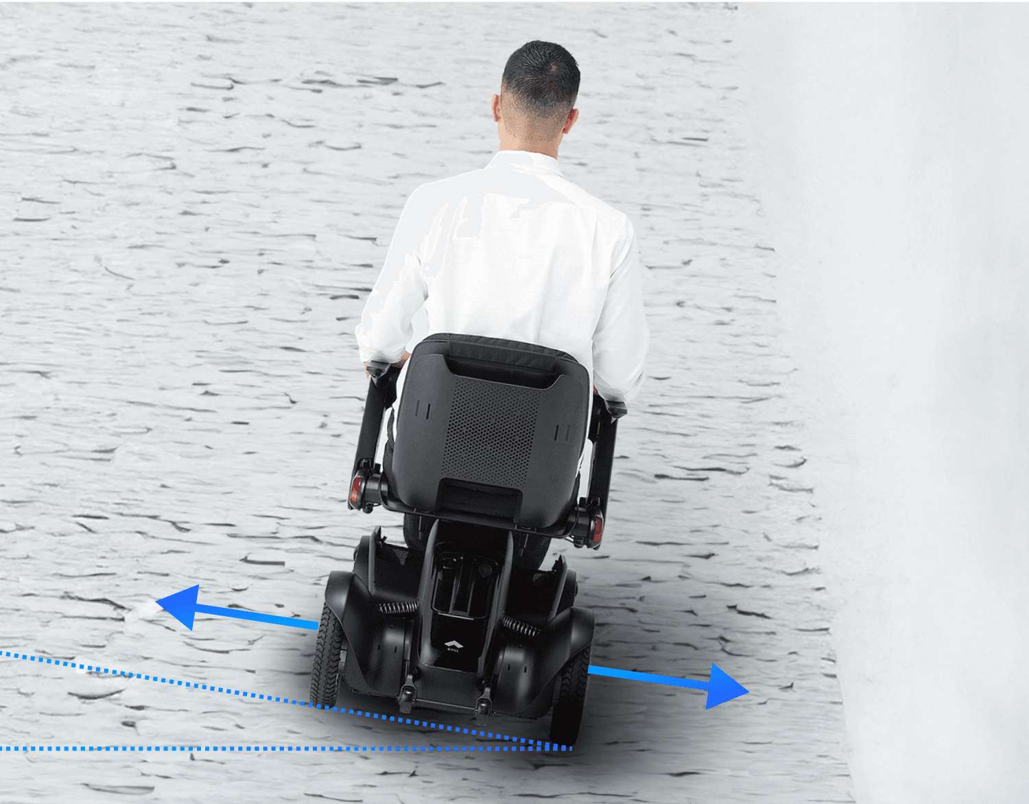 WHILL Model C2 anti-drifting stability feature