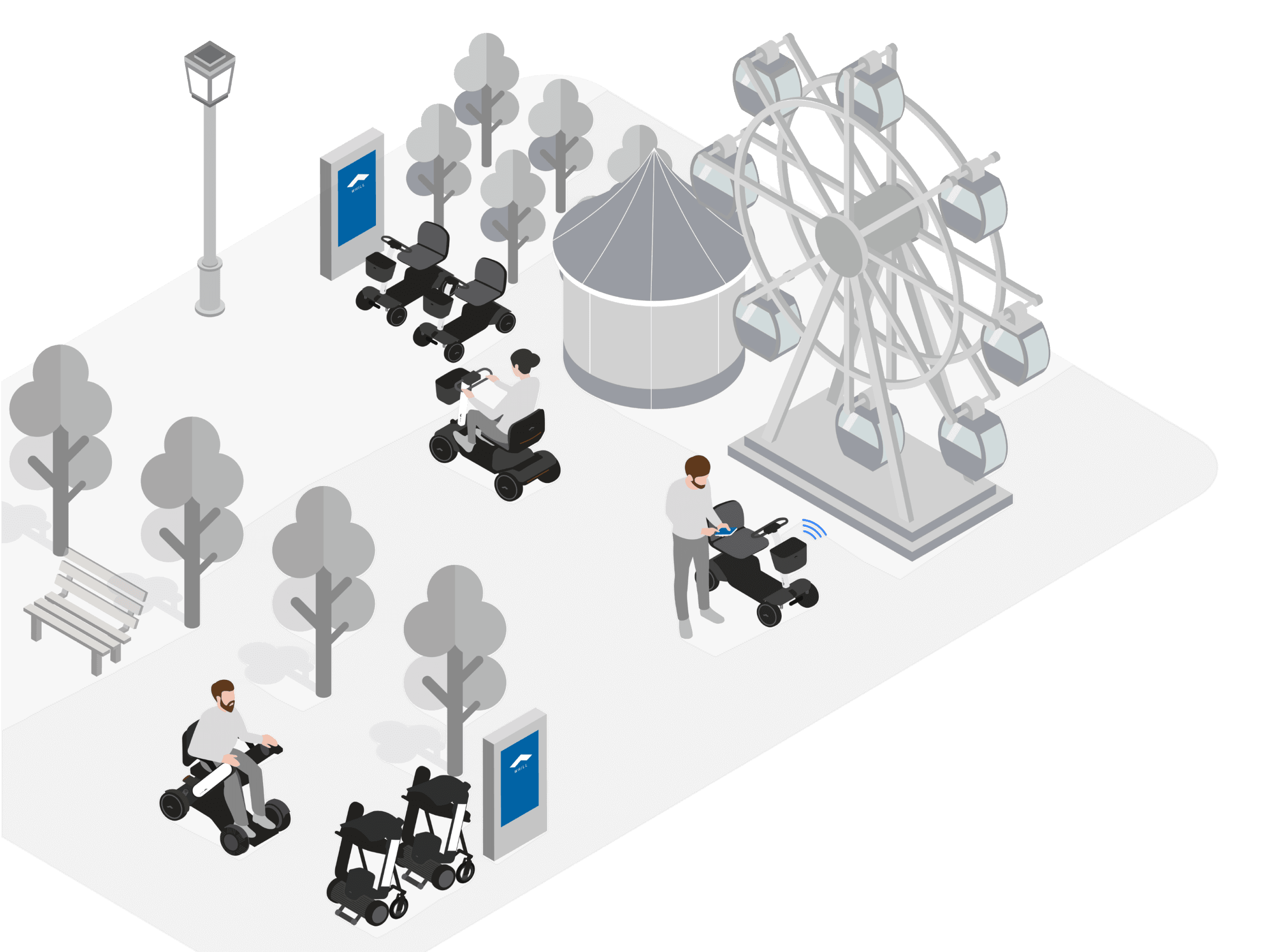 WHILL onsite fleet service for accessible mobility