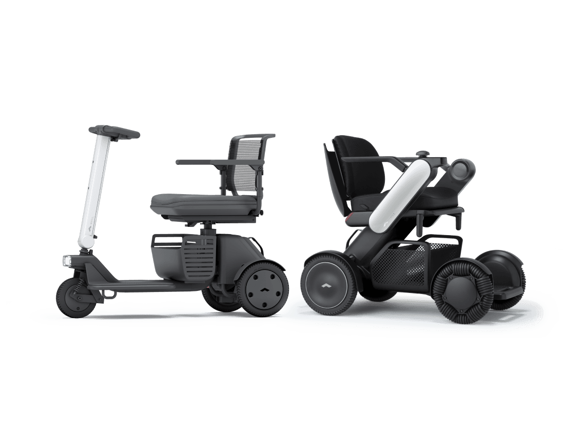 WHILL onsite fleet service mobility devices in use