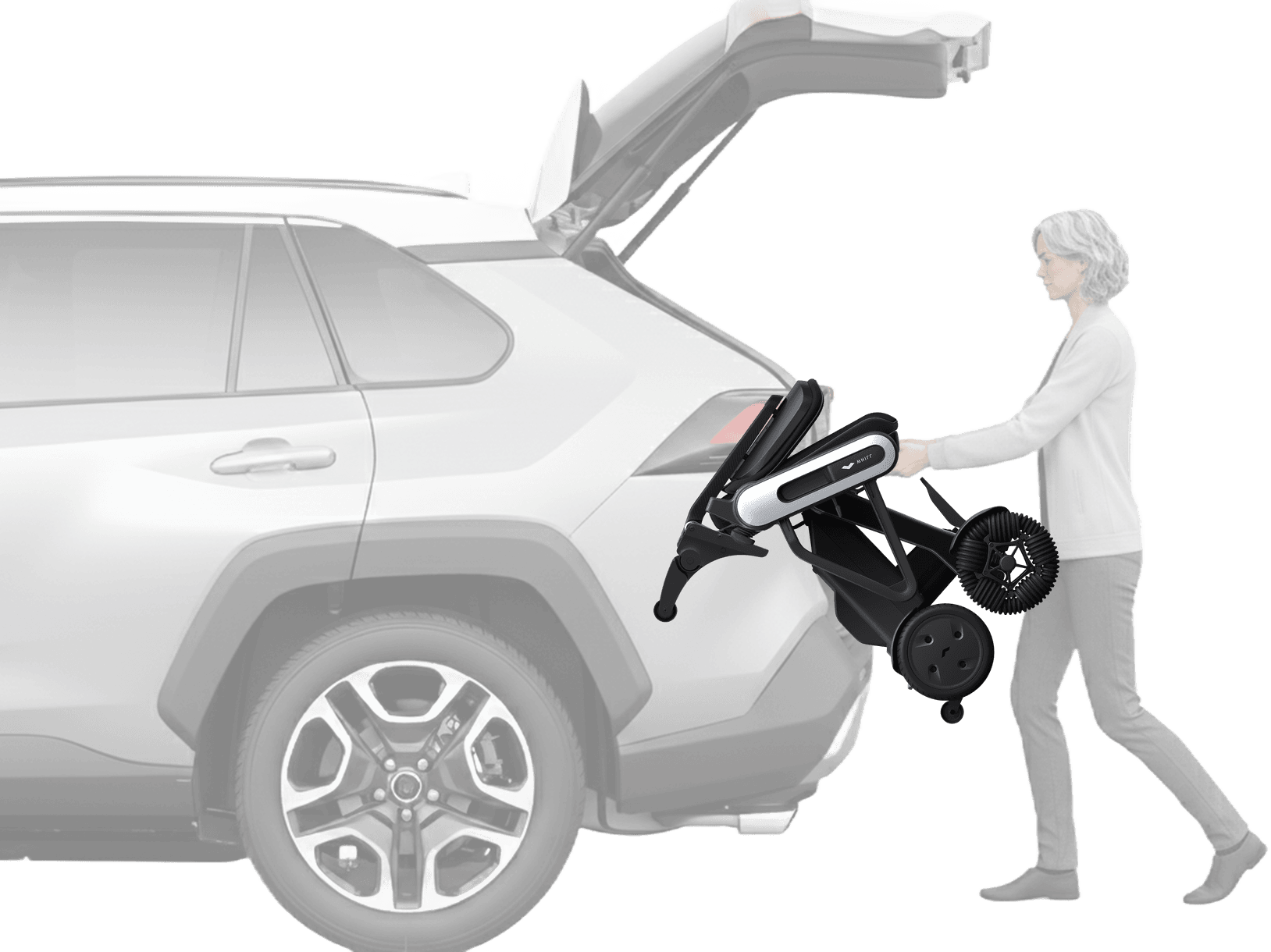 Mit weniger Aufwand und Kraft ins Auto laden