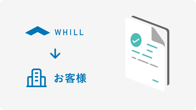 WHILL Model CR2 見積書兼注文書の発行