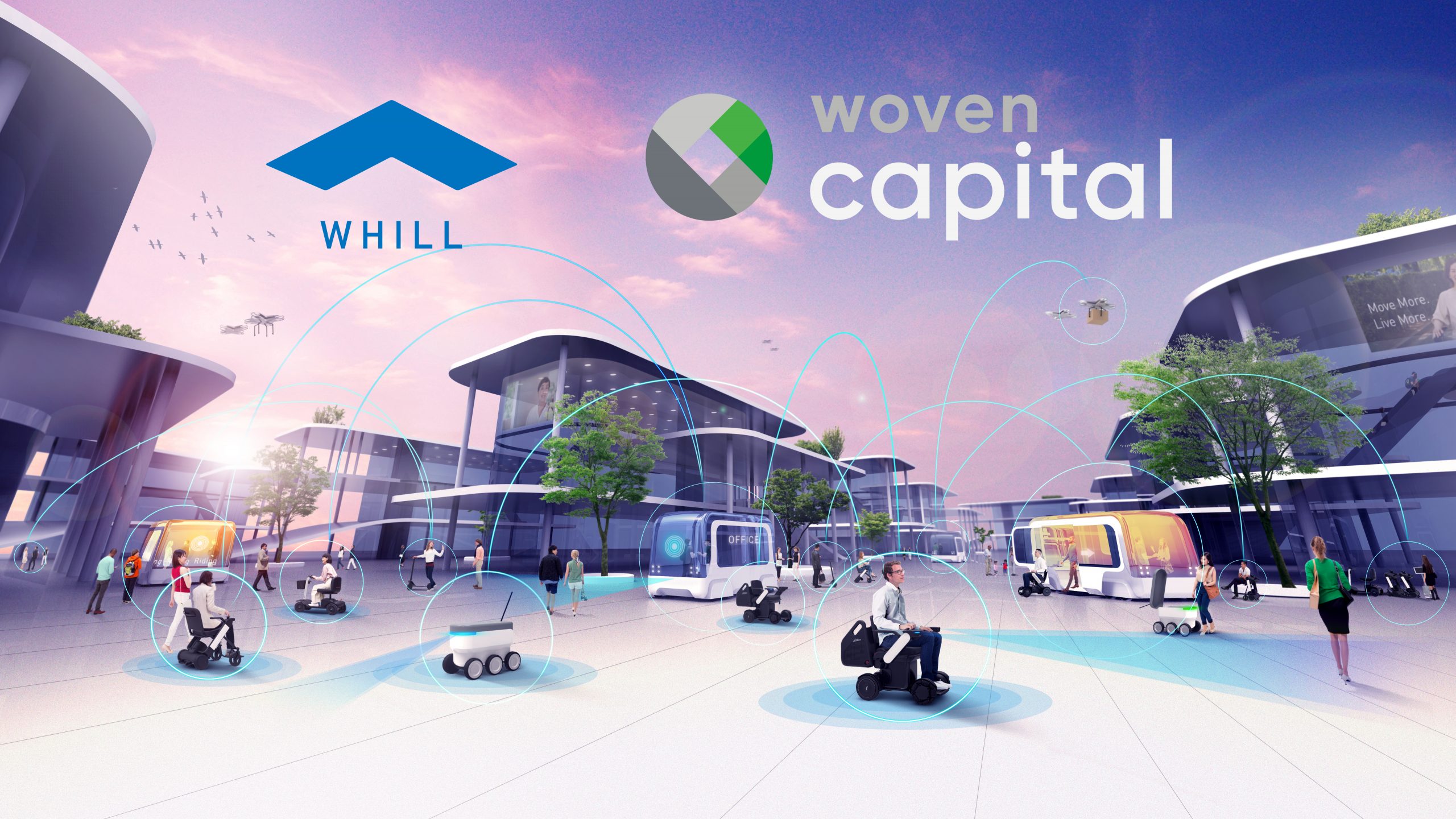 WHILL and Woven Capital Smart City Image